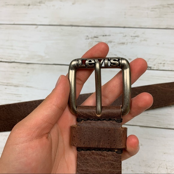 Levi's Brown Genuine Leather Soft Belt - Picture 10 of 16